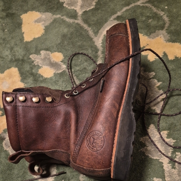 Red Wing Shoes Brown Leather Lace-Up Work Boots - Picture 6 of 13